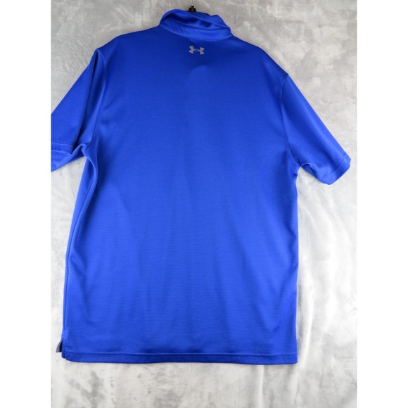 Under Armour XL Tall Blue Polo Shirt Mens Loose Fit Short Sleeve Golf - Picture 4 of 8